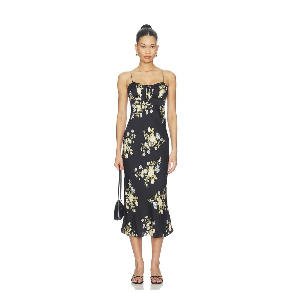 NWT Veronica Beard Kieren Dress in Black Multi